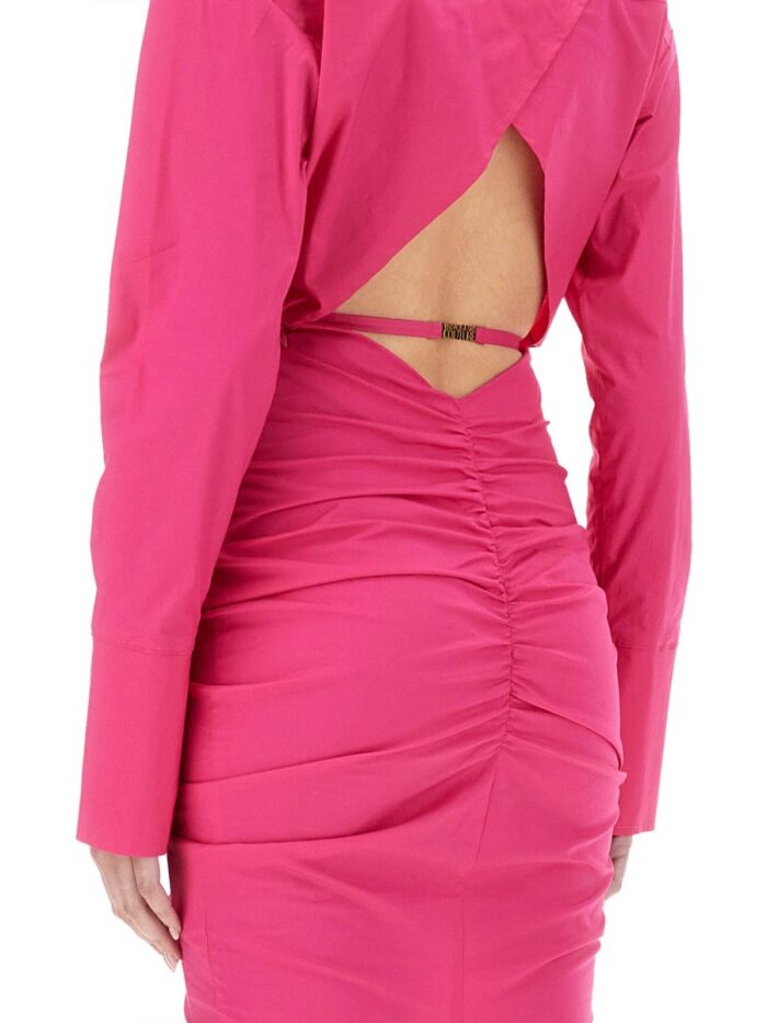 Versace Jeans Couture CHEMISIER DRESS WITH RUFFLES