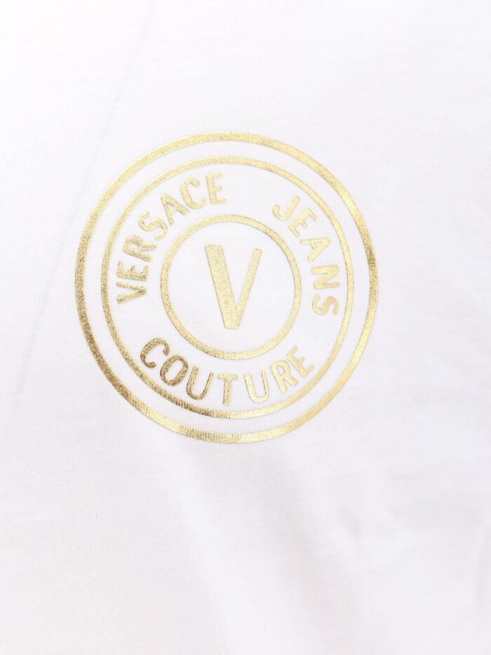 Versace Jeans Couture Cotton T-shirt With Logo Print