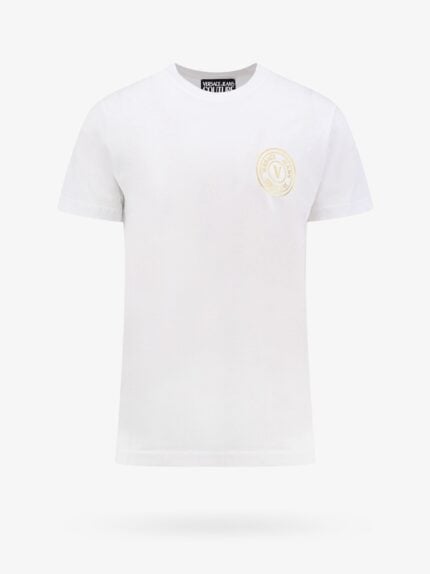 Versace Jeans Couture Cotton T-shirt With Logo Print