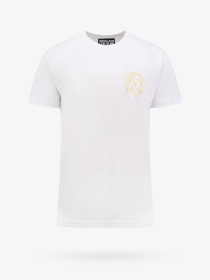 Versace Jeans Couture Cotton T-shirt With Logo Print