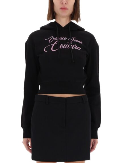 Versace Jeans Couture CROPPED SWEATSHIRT WITH LOGO