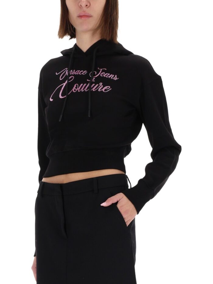 Versace Jeans Couture CROPPED SWEATSHIRT WITH LOGO