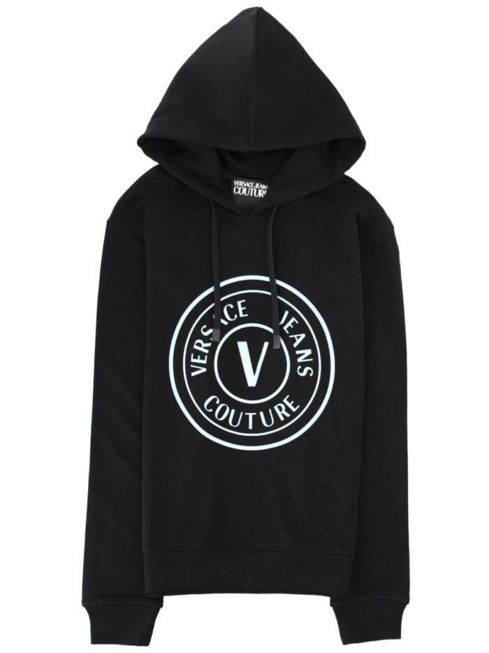 Versace Jeans Couture FELPA CON LOGO E CAPPUCCIO