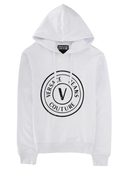 Versace Jeans Couture FELPA CON LOGO E CAPPUCCIO