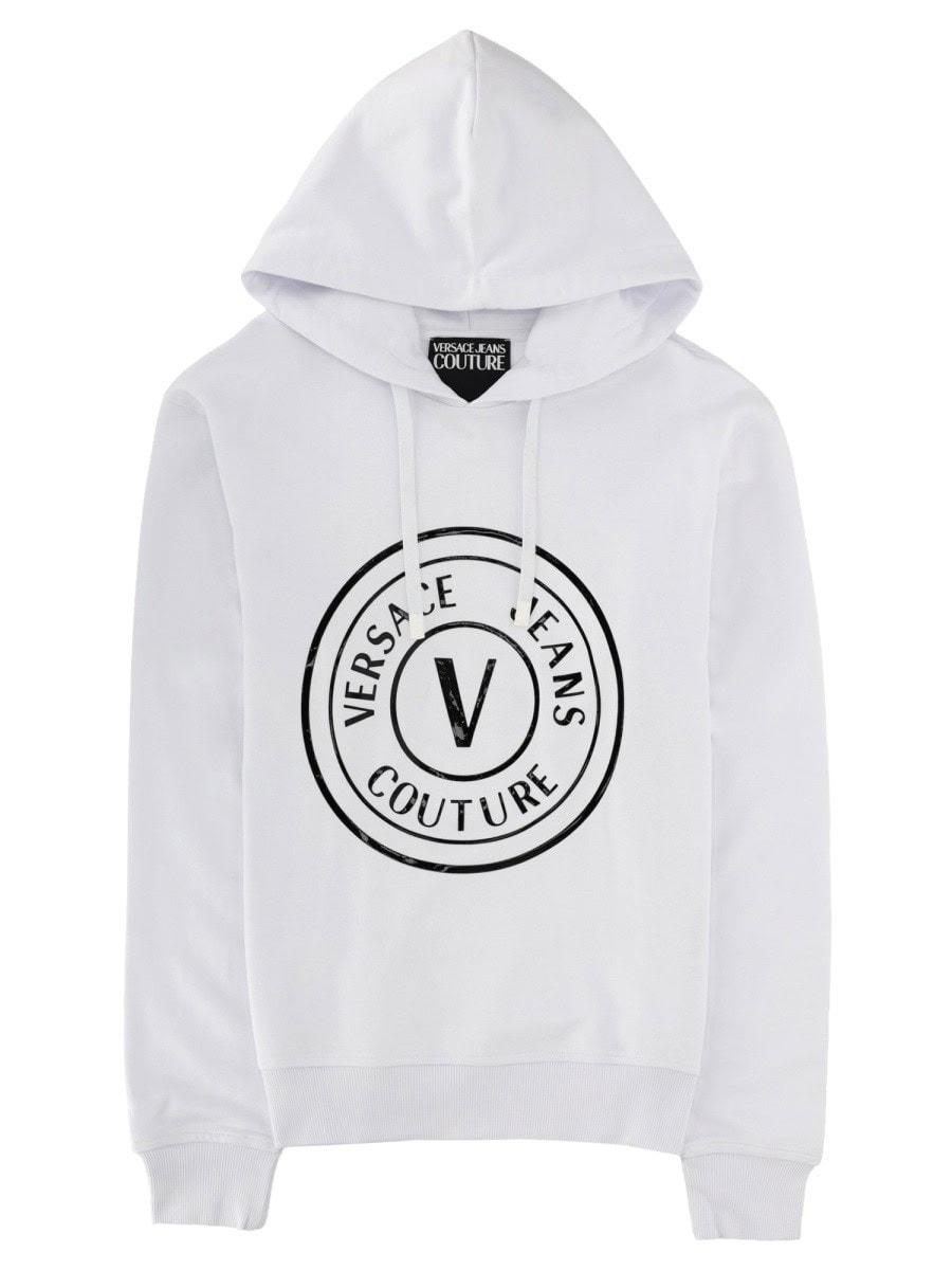 Versace Jeans Couture FELPA CON LOGO E CAPPUCCIO