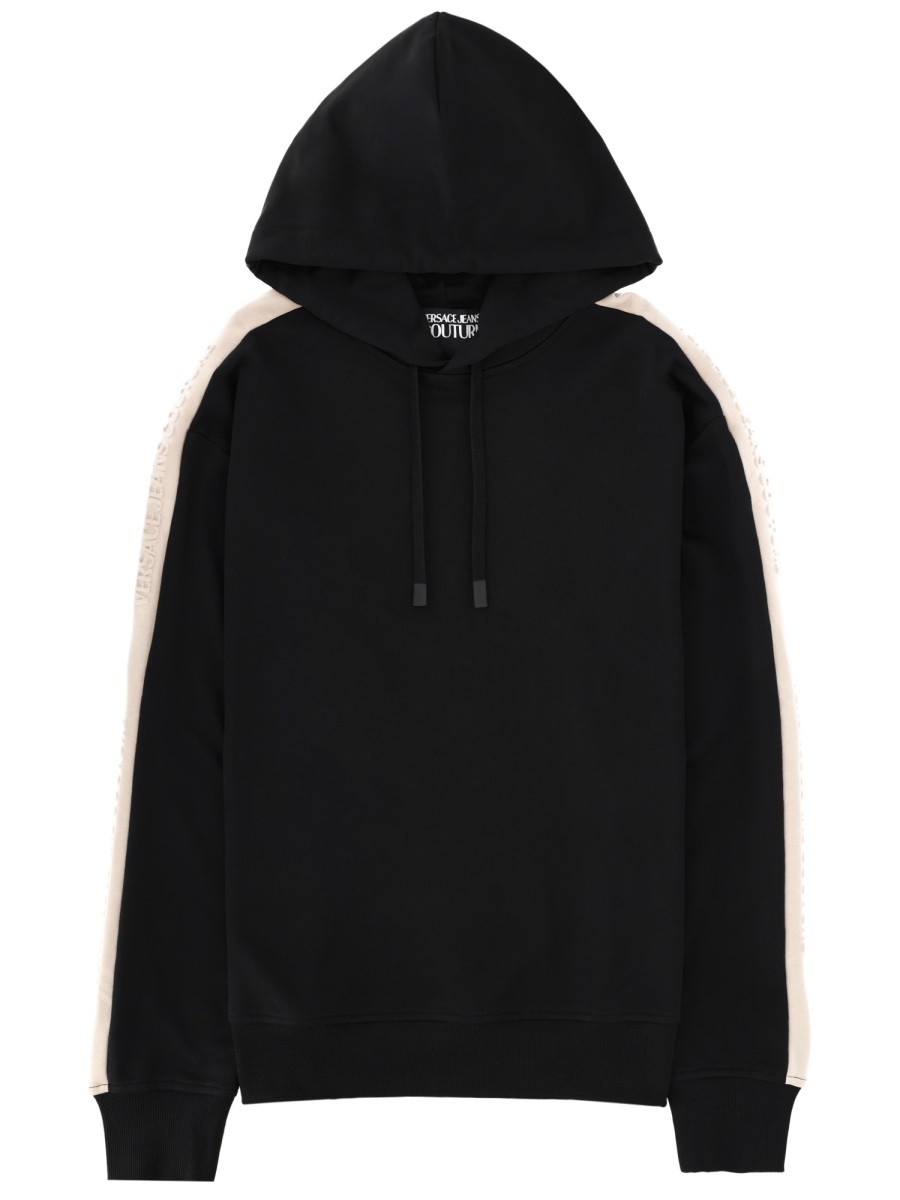 Versace Jeans Couture FELPA CON LOGO E CAPPUCCIO