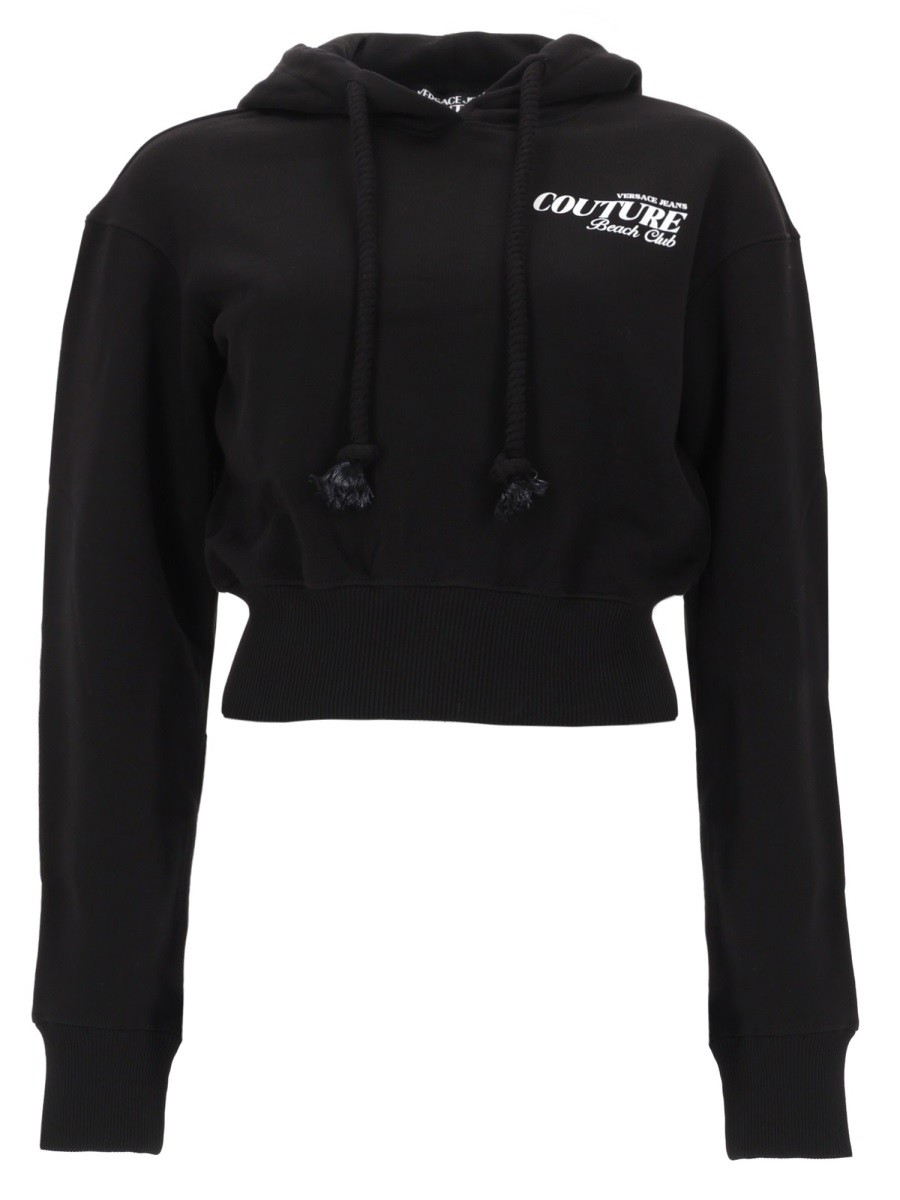 Versace Jeans Couture FELPA CROP CON LOGO