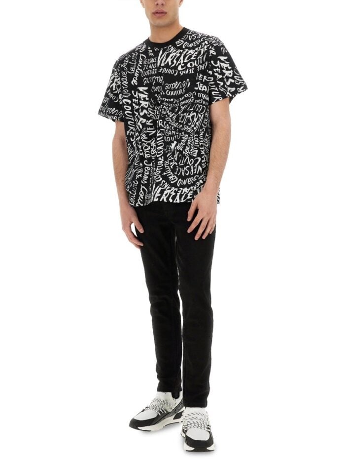 Versace Jeans Couture LOGOMANIA PRINT T-SHIRT