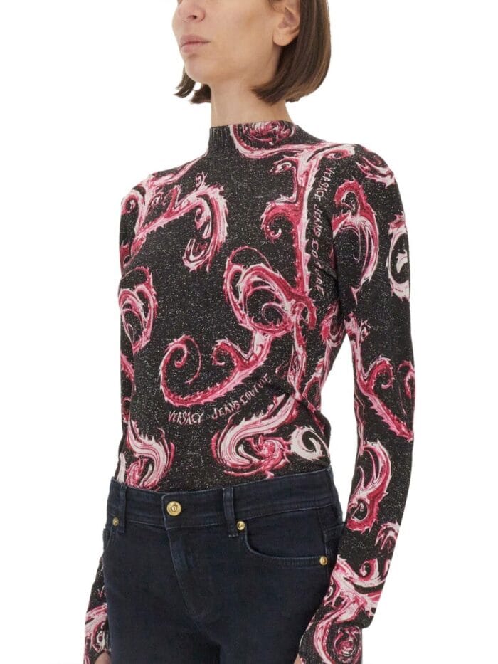Versace Jeans Couture LUREX KNIT T-SHIRT