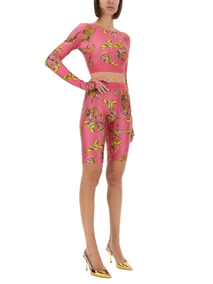 Versace Jeans Couture "OUTLINE BAROQUE" CYCLING SHORTS