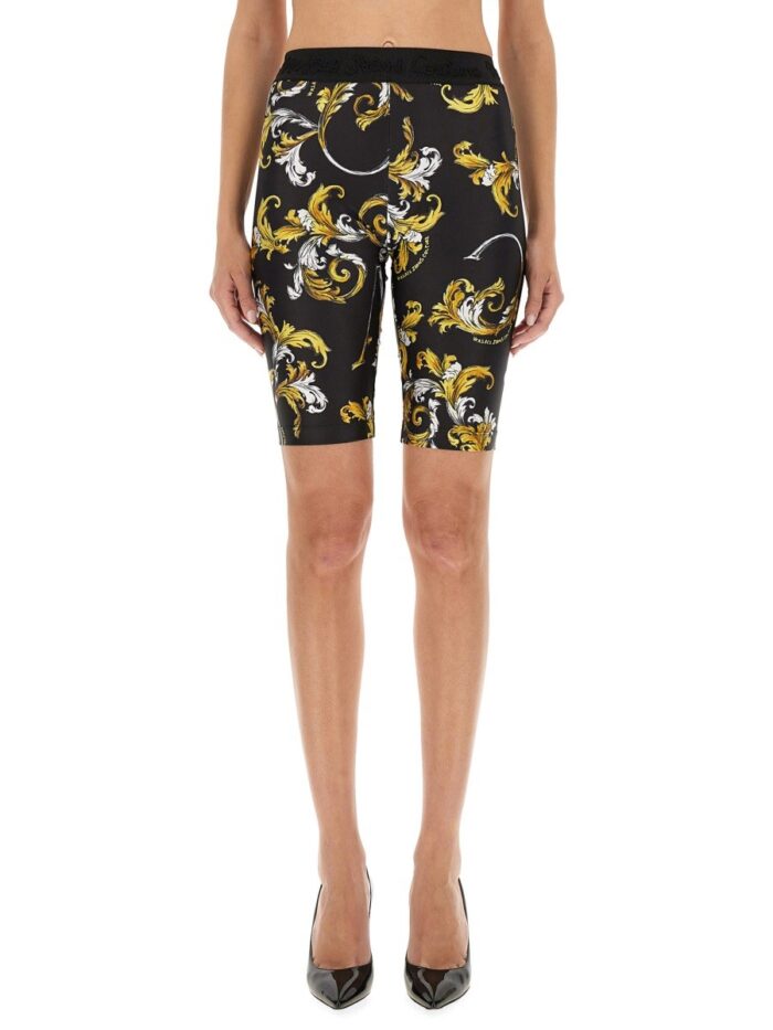 Versace Jeans Couture "OUTLINE BAROQUE" CYCLING SHORTS