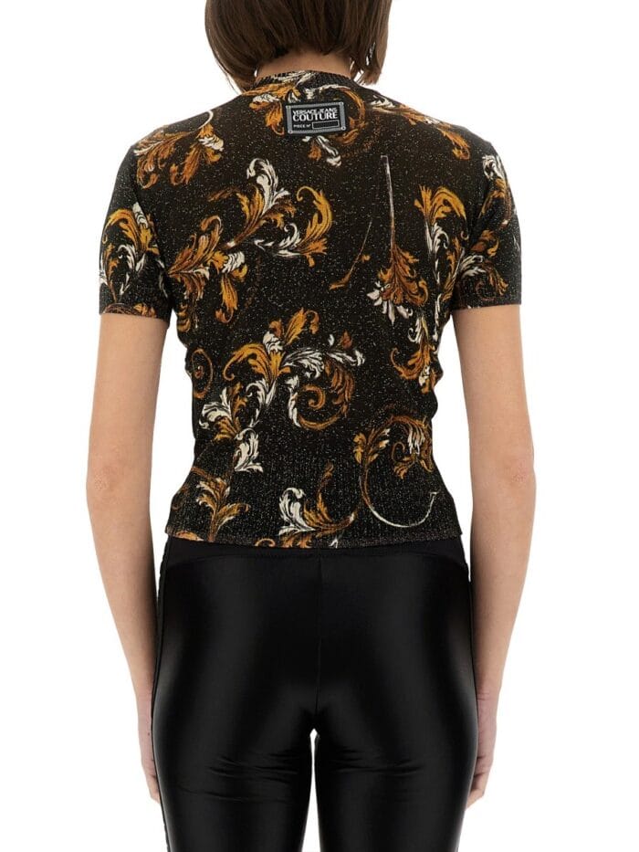 Versace Jeans Couture "OUTLINE BAROQUE" KNITTED T-SHIRT