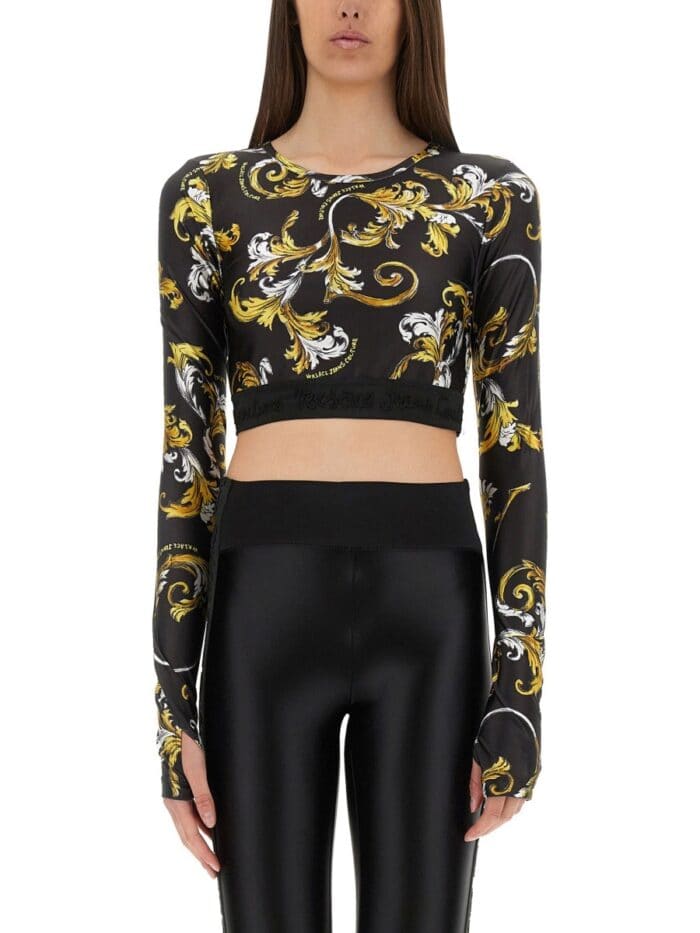 Versace Jeans Couture "OUTLINE BAROQUE" SHORT TOP