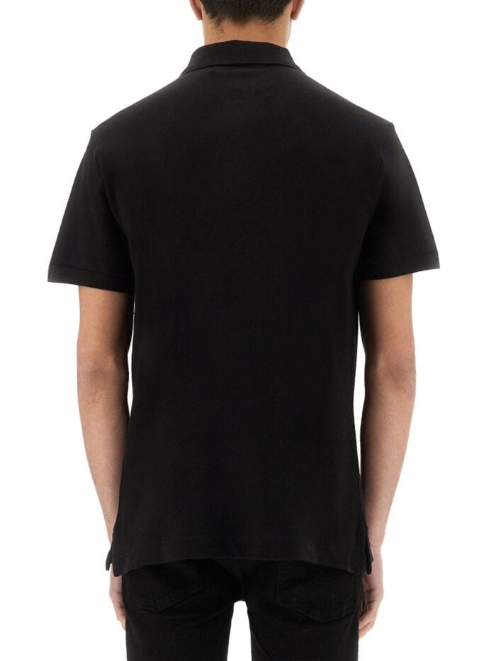 Versace Jeans Couture POLO SHIRT WITH LOGO PLAQUE