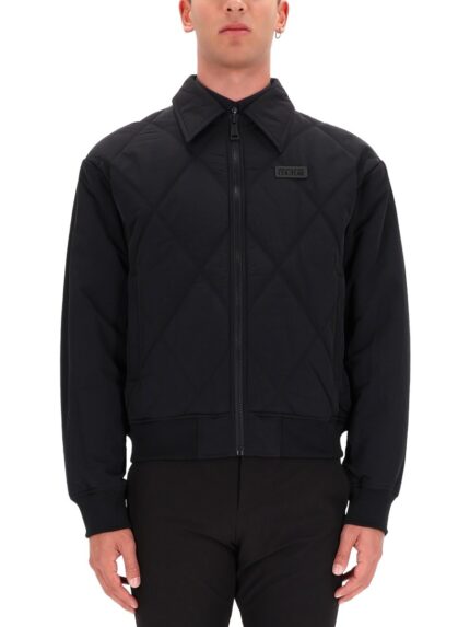 Versace Jeans Couture QUILTED JACKET WITH ZIPPER