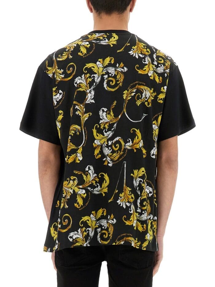 Versace Jeans Couture REGULAR FIT T-SHIRT OUTLINE BAROQUE