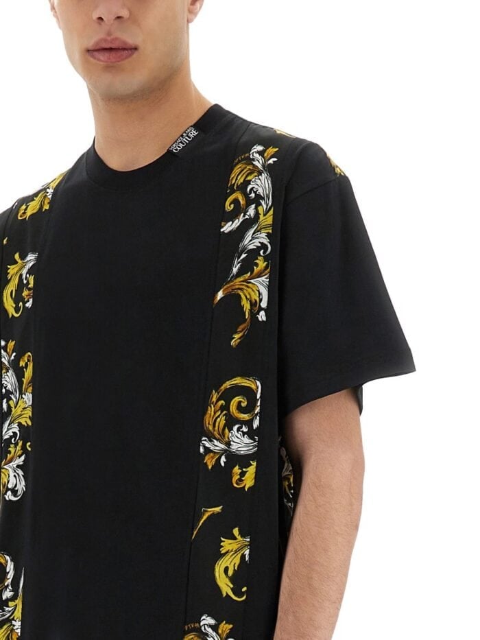 Versace Jeans Couture REGULAR FIT T-SHIRT OUTLINE BAROQUE