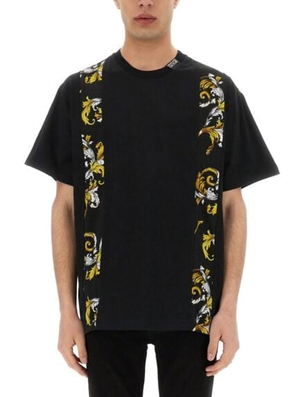 Versace Jeans Couture REGULAR FIT T-SHIRT OUTLINE BAROQUE