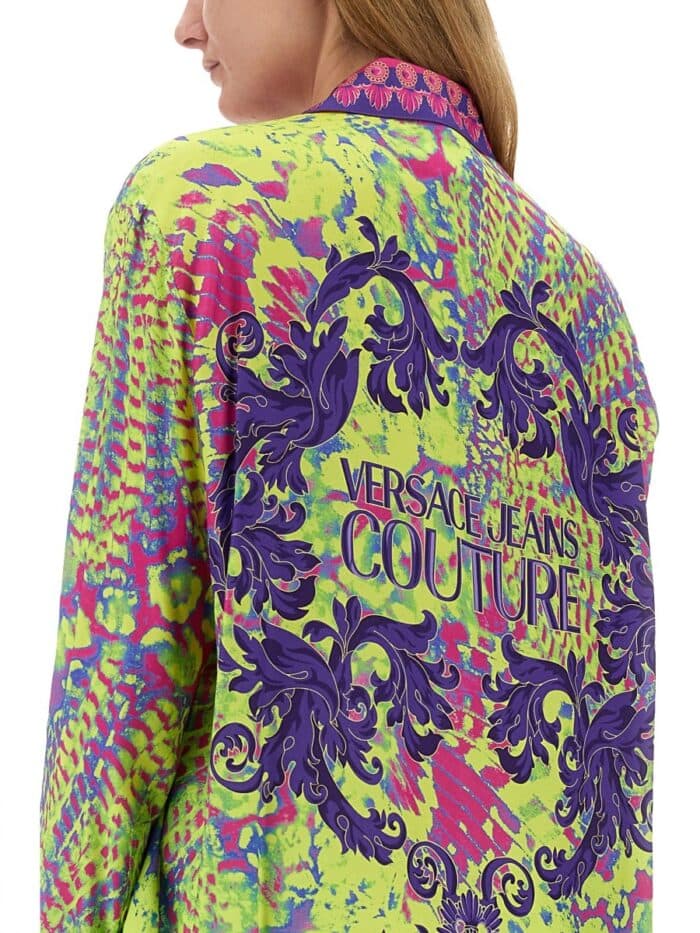 Versace Jeans Couture SHIRT WITH PRINT AND LOGO