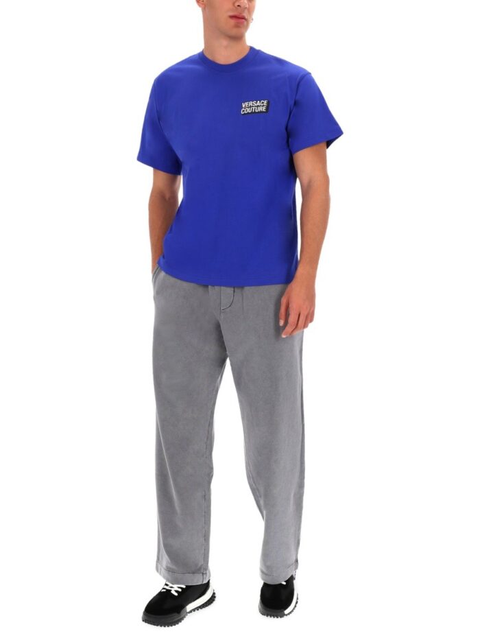 versace jeans couture small square logo t shirt Versace Jeans Couture SMALL SQUARE LOGO T-SHIRT