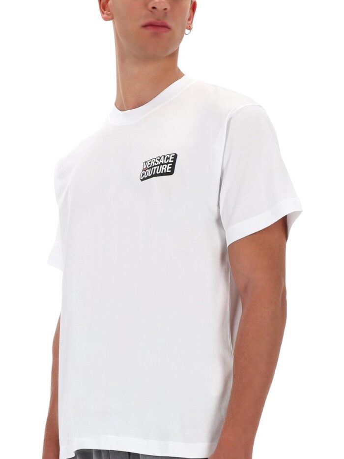 versace jeans couture small square logo t shirt Versace Jeans Couture SMALL SQUARE LOGO T-SHIRT