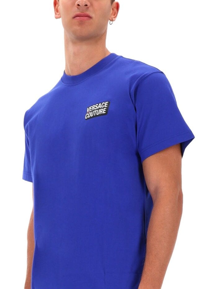 versace jeans couture small square logo t shirt Versace Jeans Couture SMALL SQUARE LOGO T-SHIRT