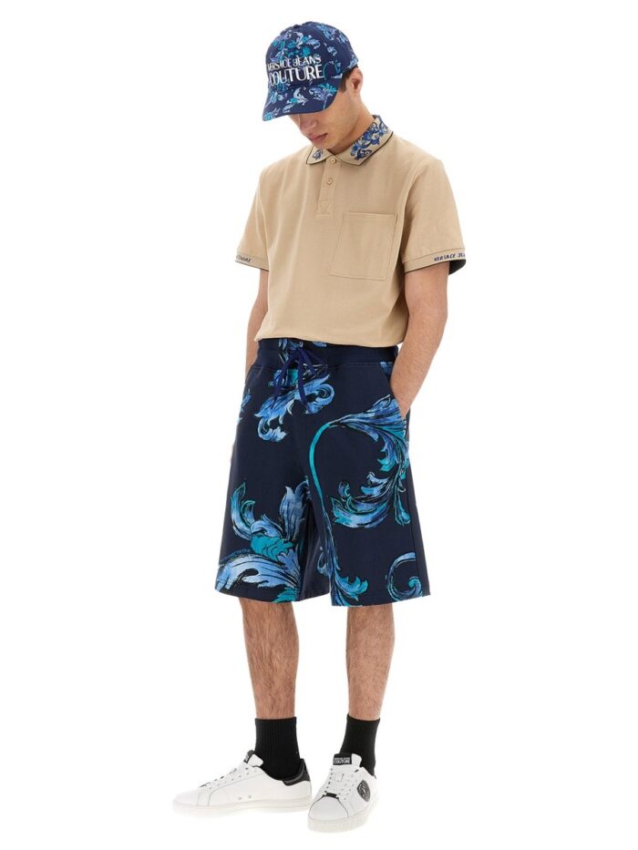 versace jeans couture sports shorts outline baroque Versace Jeans Couture SPORTS SHORTS OUTLINE BAROQUE