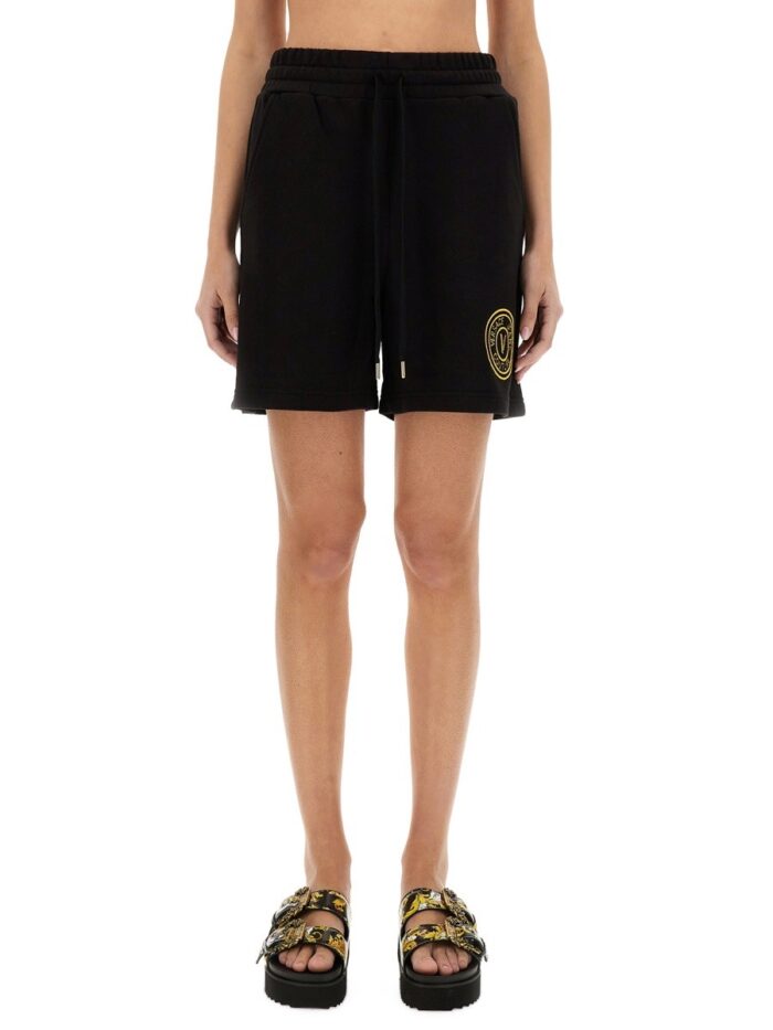 versace jeans couture sports shorts "v emblem" Versace Jeans Couture SPORTS SHORTS "V-EMBLEM"
