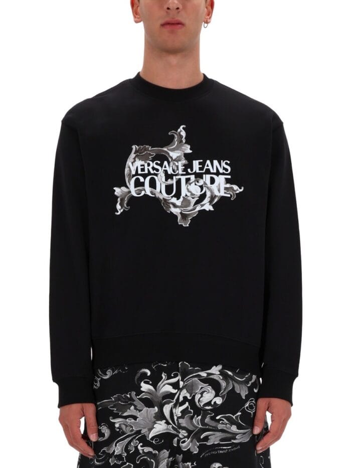 Versace Jeans Couture SWEATSHIRT WITH BAROQUE PRINT