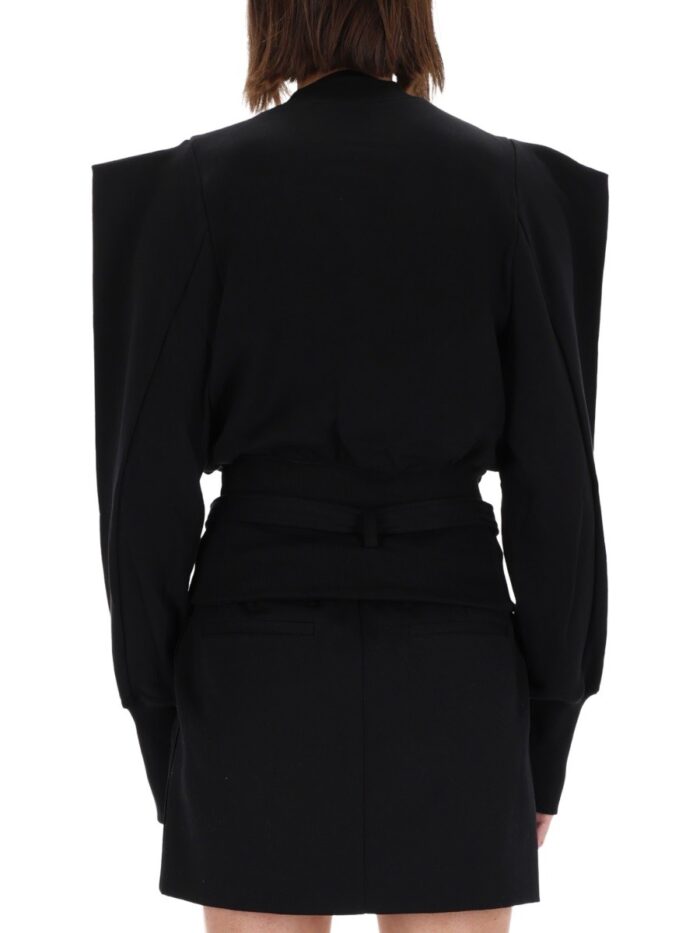 Versace Jeans Couture SWEATSHIRT WITH DRAPED SHOULDERS