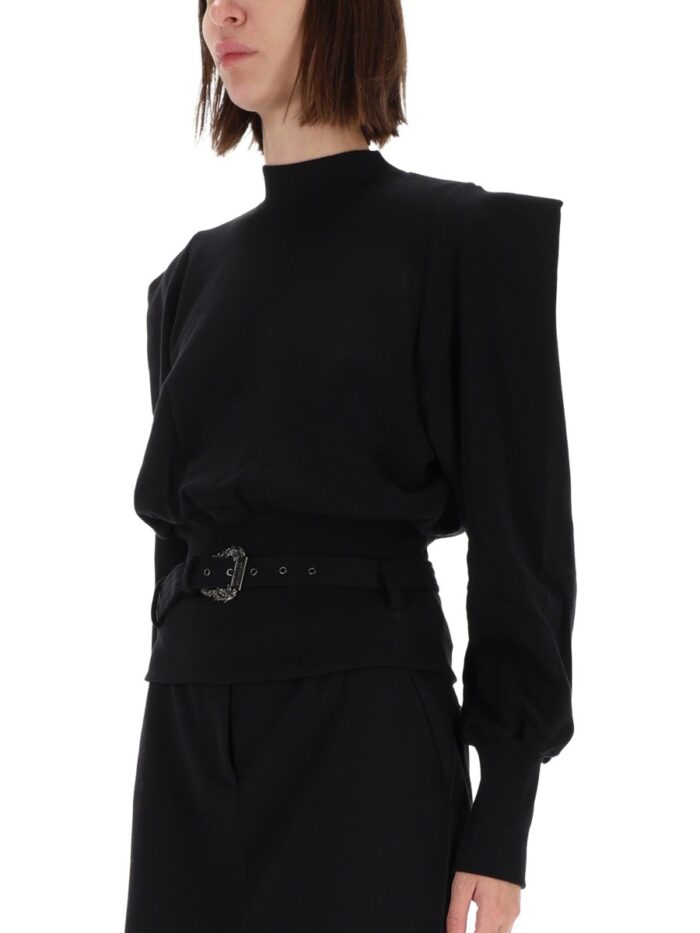 Versace Jeans Couture SWEATSHIRT WITH DRAPED SHOULDERS