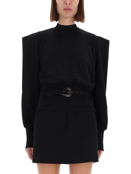 Versace Jeans Couture SWEATSHIRT WITH DRAPED SHOULDERS