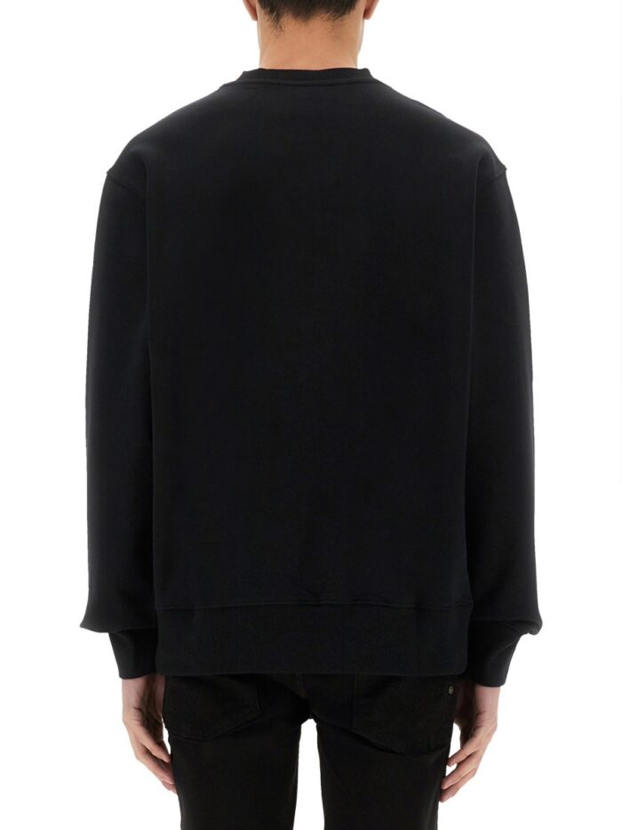 Versace Jeans Couture SWEATSHIRT WITH LOGO ON THE COLLAR
