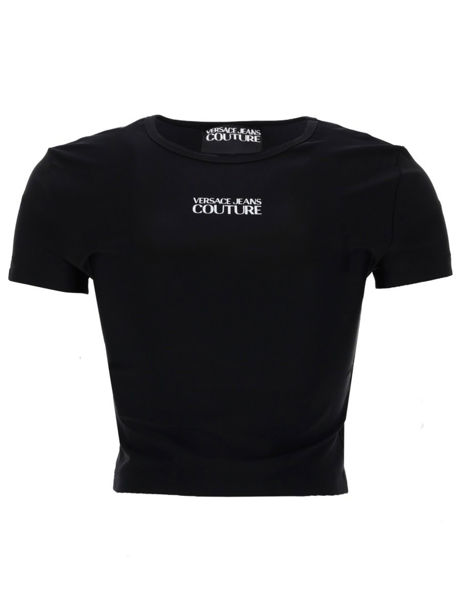 Versace Jeans Couture T-SHIRT CROP CON LOGO