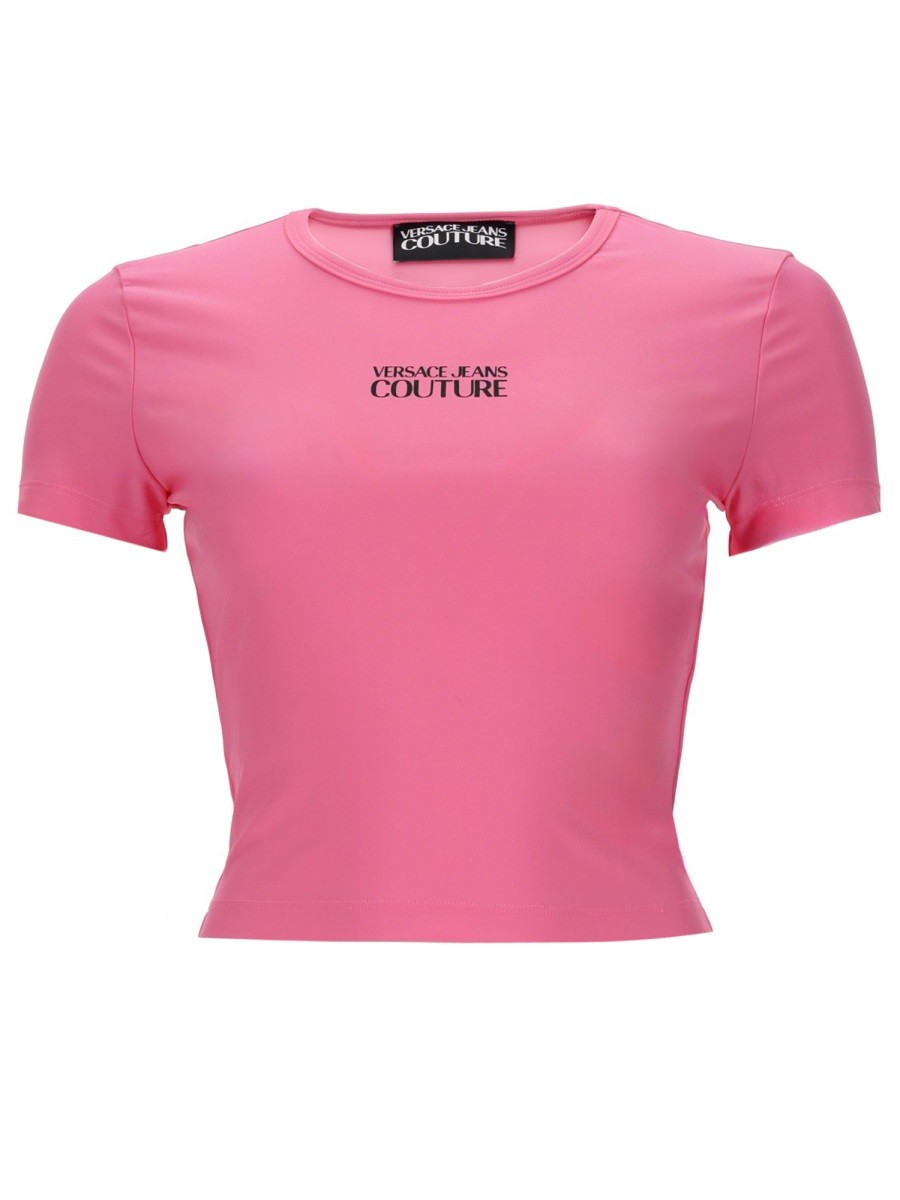 Versace Jeans Couture T-SHIRT CROP CON LOGO