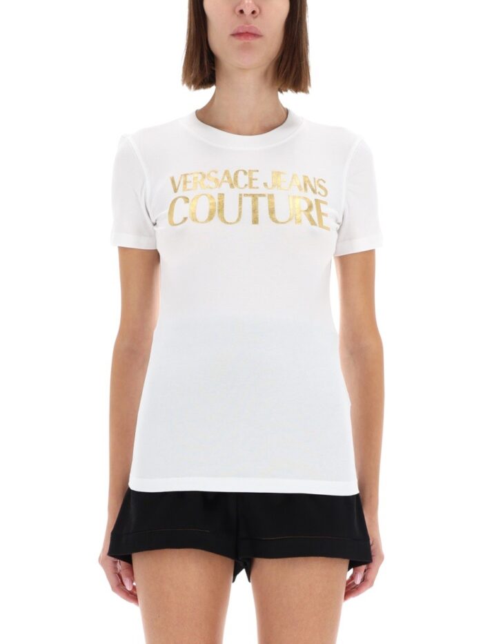 versace jeans couture t shirt with logo Versace Jeans Couture T-SHIRT WITH LOGO