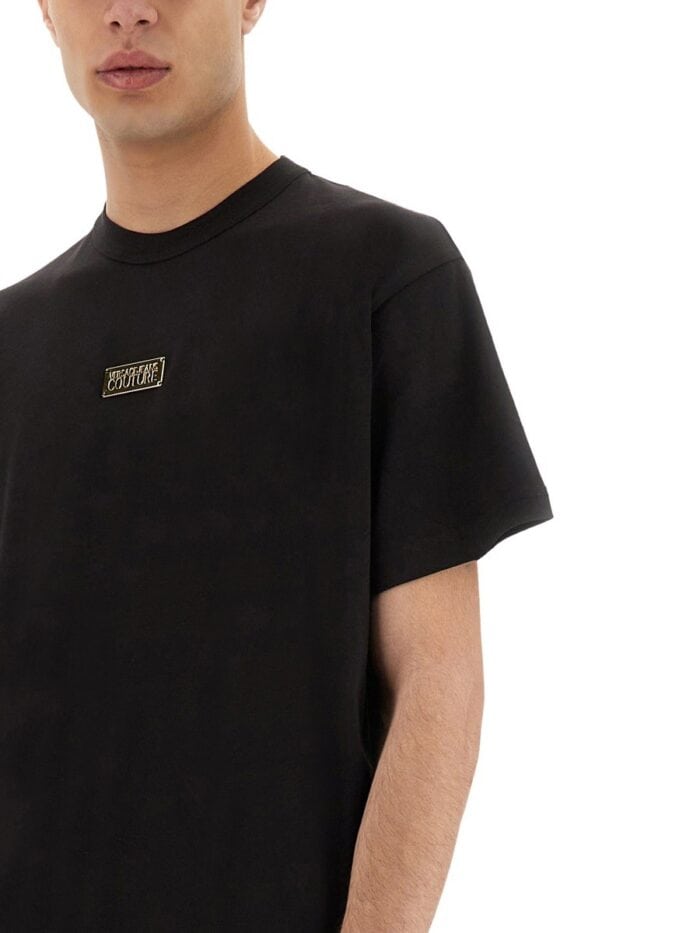 Versace Jeans Couture T-SHIRT WITH LOGO PLAQUE