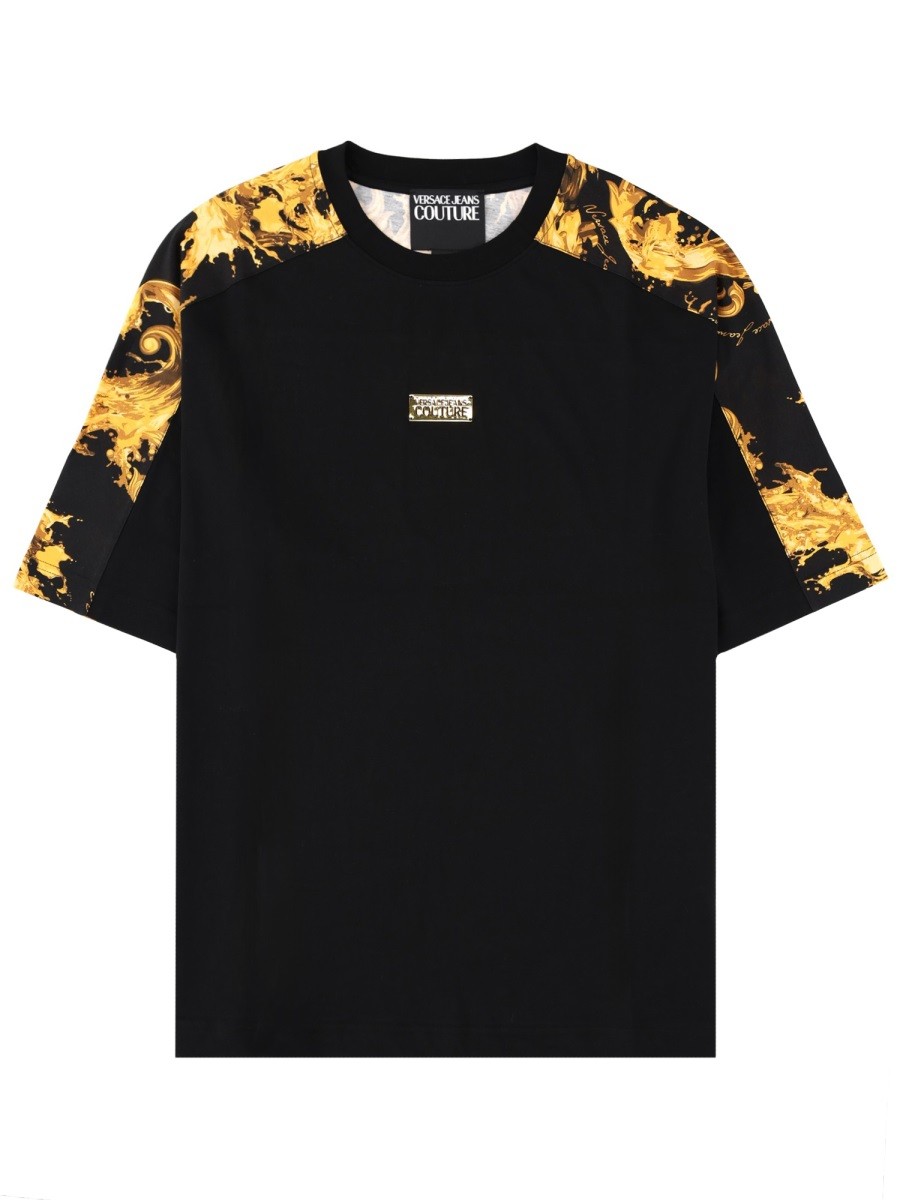 Versace Jeans Couture T-SHIRT WITH LOGO PLAQUE
