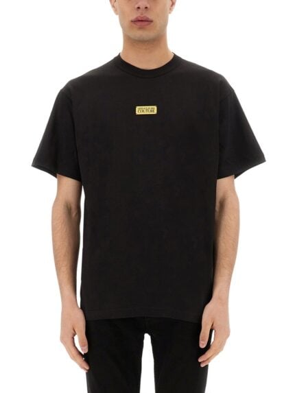 Versace Jeans Couture T-SHIRT WITH LOGO PLAQUE