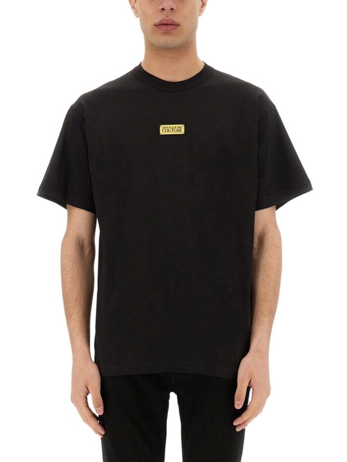 Versace Jeans Couture T-SHIRT WITH LOGO PLAQUE