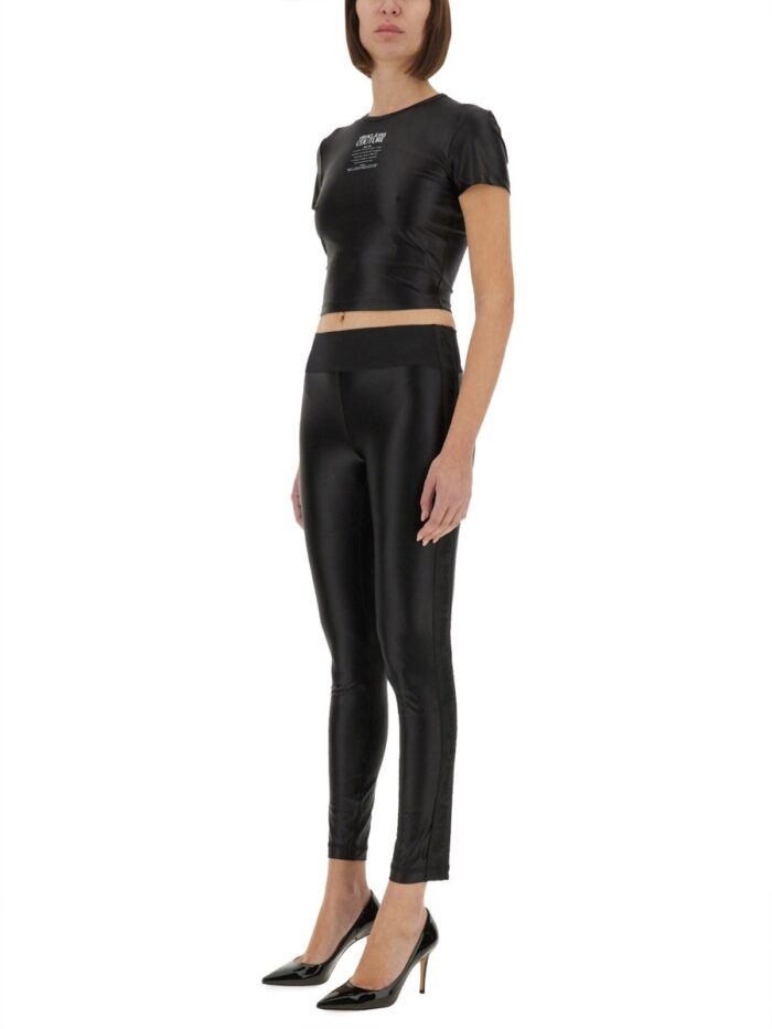 Versace Jeans Couture TOP WITH LOGO PRINT