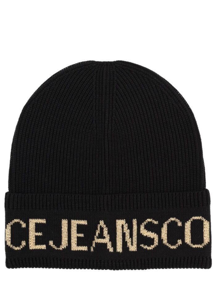 versace jeans couture wool and acrylic beanie Versace Jeans Couture WOOL AND ACRYLIC BEANIE
