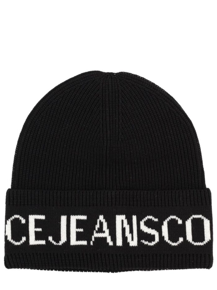 versace jeans couture wool and acrylic beanie Versace Jeans Couture WOOL AND ACRYLIC BEANIE