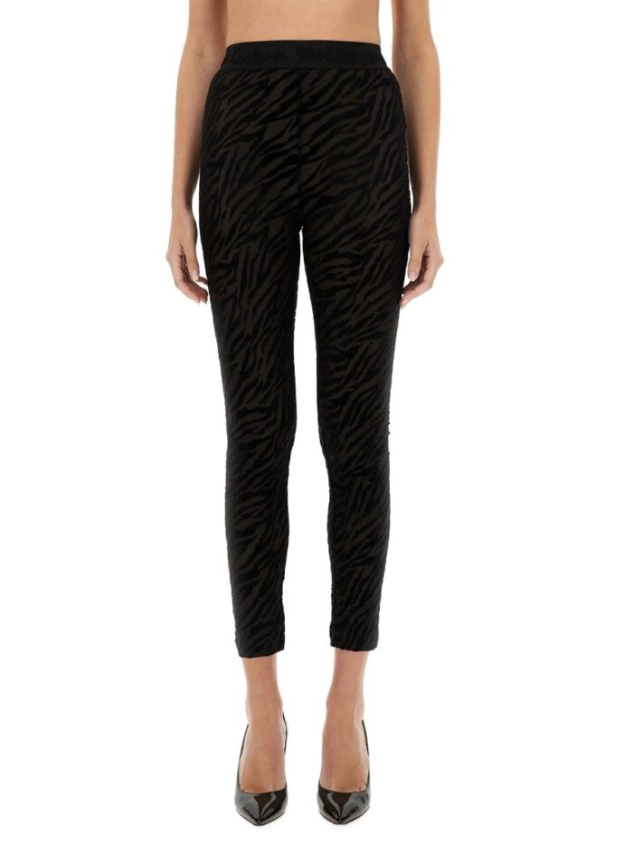 Versace Jeans Couture ZEBRA DEVORÉ LEGGINGS