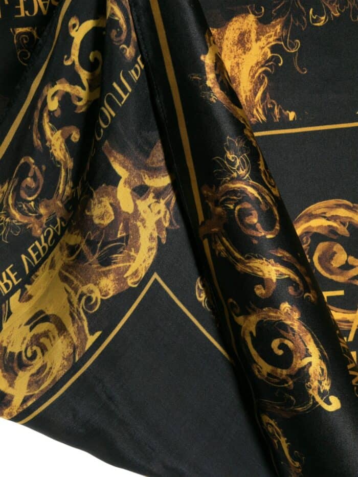 VERSACE JEANS CUTURE Barocco-print Silk Scarf