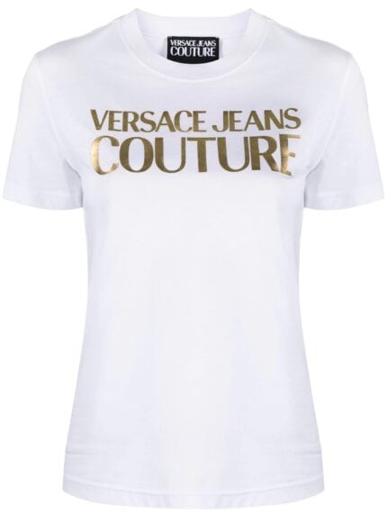 VERSACE JEANS CUTURE Logo-print Cotton T-shirt