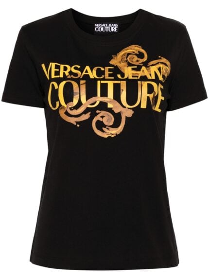 VERSACE JEANS CUTURE Logo-print Cotton T-shirt