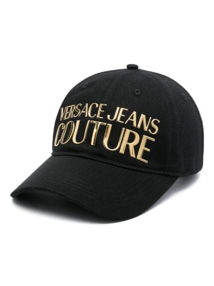 VERSACE JEANS CUTURE Logo-rubberised Cotton Cap