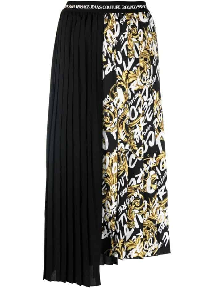 VERSACE JEANS CUTURE Re-styling Skirt Crepe