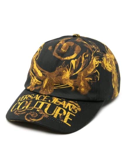 VERSACE JEANS CUTURE Watercolor Logo-print Cap